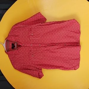 FRYE western snap button short sleeve shirt